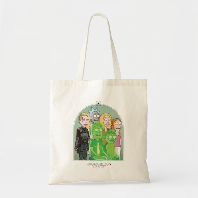 Bolsa Tote Gráfico da Família de rick e Morty (Frente)