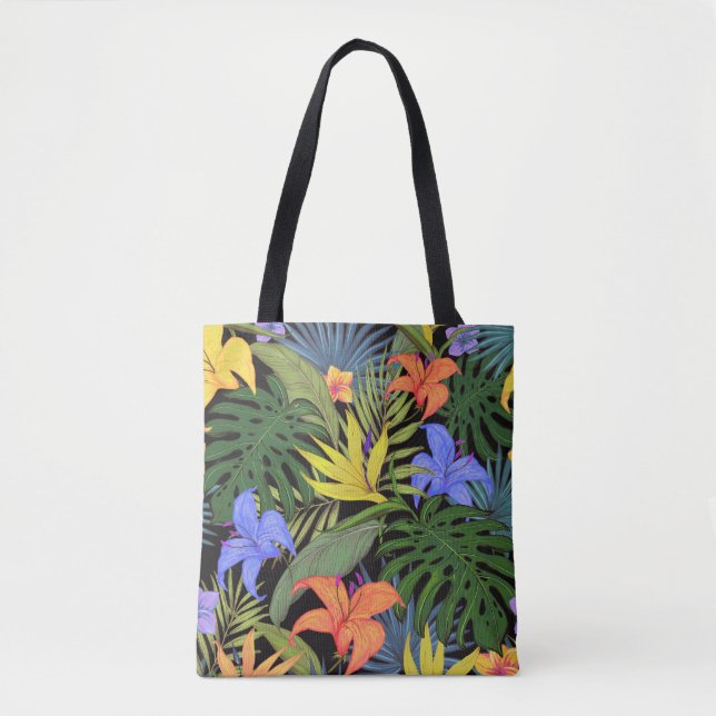 Bolsa Tote Gráfico da Flor Tropical Hawaii Aloha (Frente)