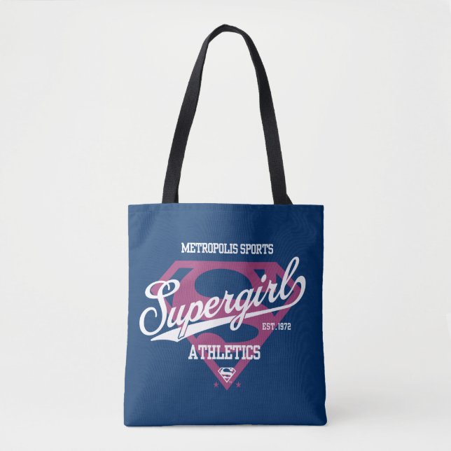 Bolsa Tote Gráfico de atletismo da Supergirl Metropolis (Frente)