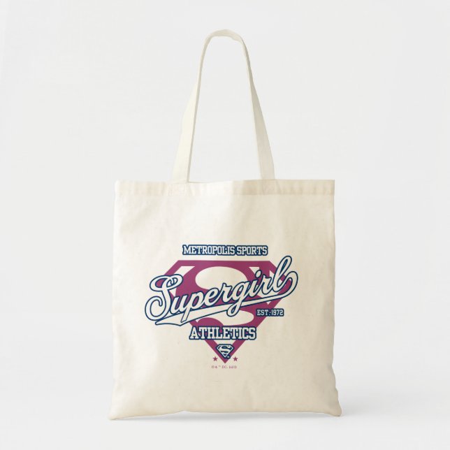 Bolsa Tote Gráfico de atletismo da Supergirl Metropolis (Frente)