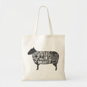 Bolsa Tote Gráfico de Botões de Lamb
