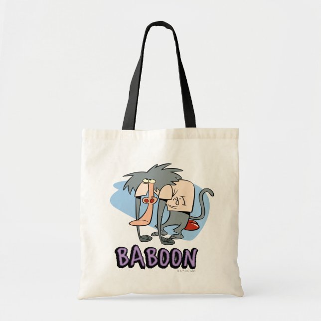 Bolsa Tote Gráfico de Caracteres Baboon I.R. (Frente)