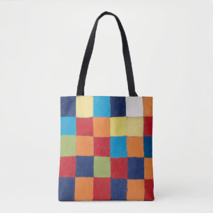 Bolsa Tote Gráfico de cores Qu 1, pintura de Paul Klee
