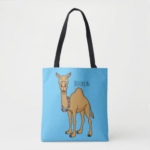 Bolsa Tote Gráfico de desenhos do camelo feliz 