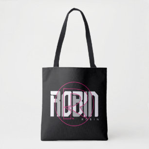 Bolsa Tote Gráfico de nomes Hi-Tech Robin