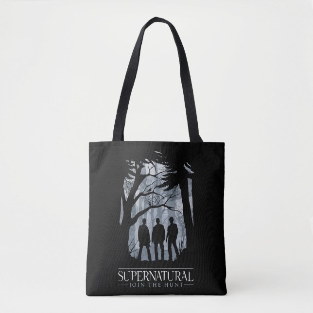 Bolsa Tote Gráfico de Silhuette Florestal Supernatural (Frente)