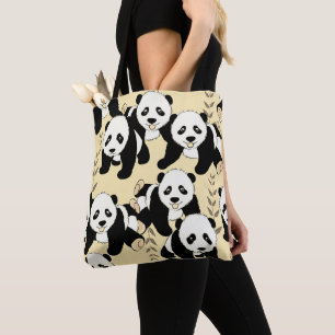 Bolsa Tote Gráfico de Ursos de Panda