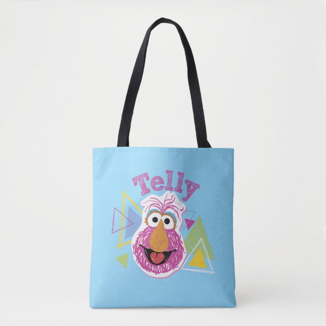 Bolsa Tote Gráfico Divertido do Telly Monster (Frente)