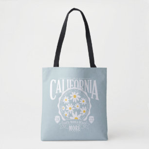 Bolsa Tote Gráfico Floral de Los Angeles California