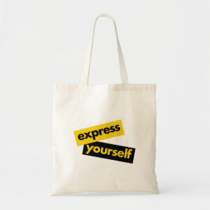 Bolsa Tote Gráfico moderno, vibrante e ousado de se Expressar