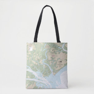 Bolsa Tote Gráfico náutico 11517 da rua Helena Sound