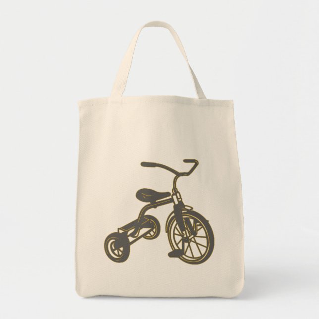 Bolsa Tote Gráfico triciclo infantil (Frente)