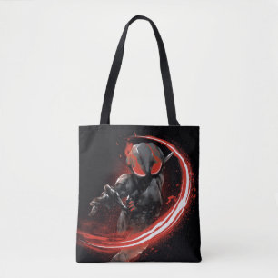 Bolsa Tote Gráfico vermelho do furto do Manta preto de