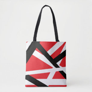 Bolsa Tote Gráfico vermelho, preto e branco