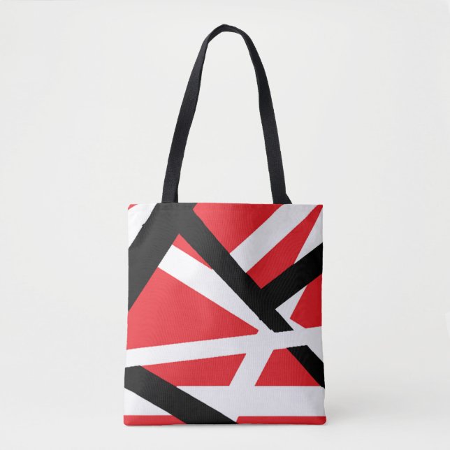 Bolsa Tote Gráfico vermelho, preto e branco (Frente)