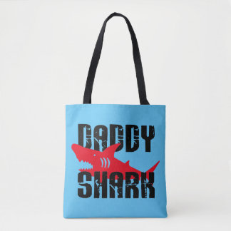 Bolsa Tote Gráfico Vestido de Tubarão pai