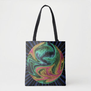 Bolsa Tote Gráfico Wacky Neon Marble