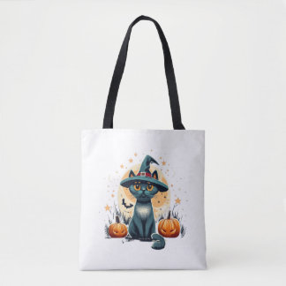 Bolsa Tote Gráficos de gato giro cercados 1