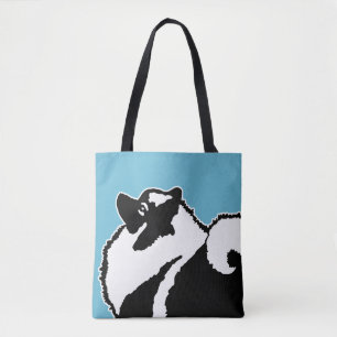 Bolsa Tote Gráficos Keeshond - Arte de Cachorro Original