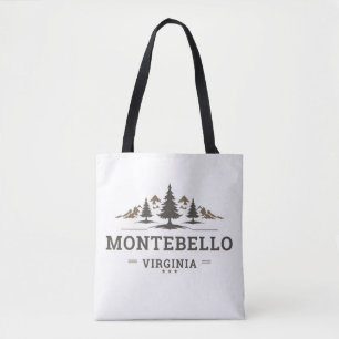 Bolsa Tote Gráficos Personalizados de Montanha Vintage
