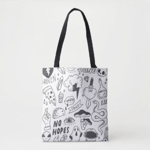 Bolsa Tote Grafite Bonito: Conjunto de Artes de Porte.