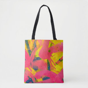 Bolsa Tote Grafite colorido. Artarte de abstrato de encerrame