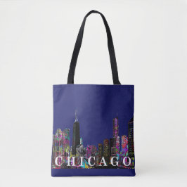 Bolsa Tote Grafite de Chicago