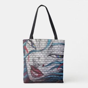Bolsa Tote Grafite de Menina Asiática