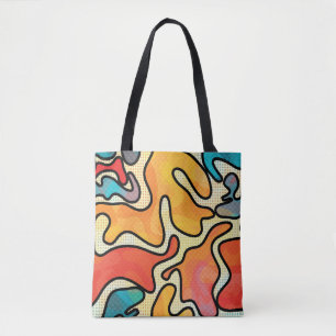 Bolsa Tote Grafite Urbano: Textura De Arte Sem Costura.