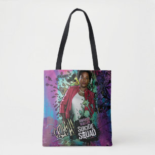 Bolsa Tote Grafites do caráter do pelotão   Amanda Waller do
