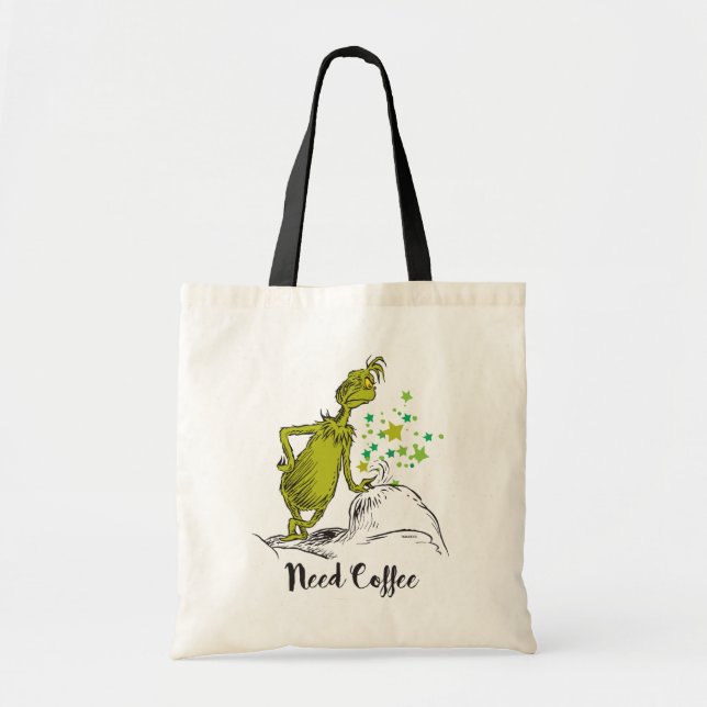 Bolsa Tote Gralha | Café De Necessidade Engraçada (Frente)