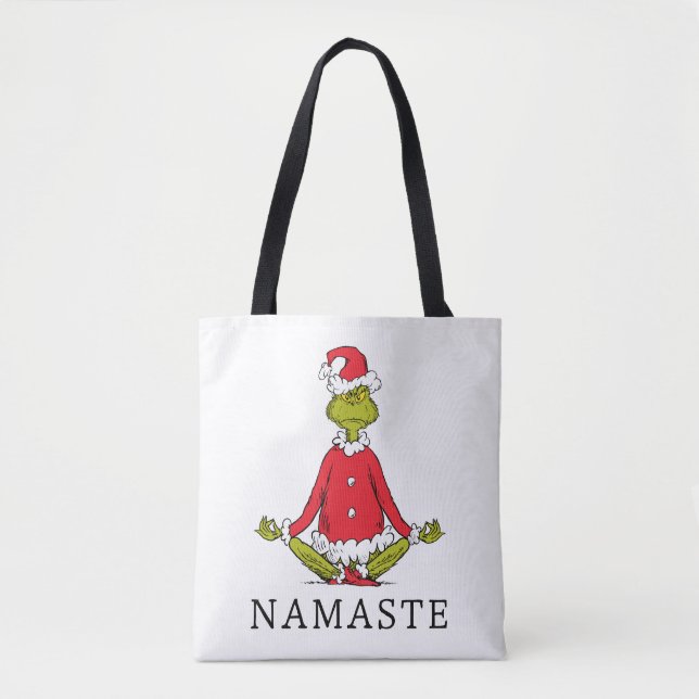 Bolsa Tote Gralha | Namaste Santa Claus (Frente)