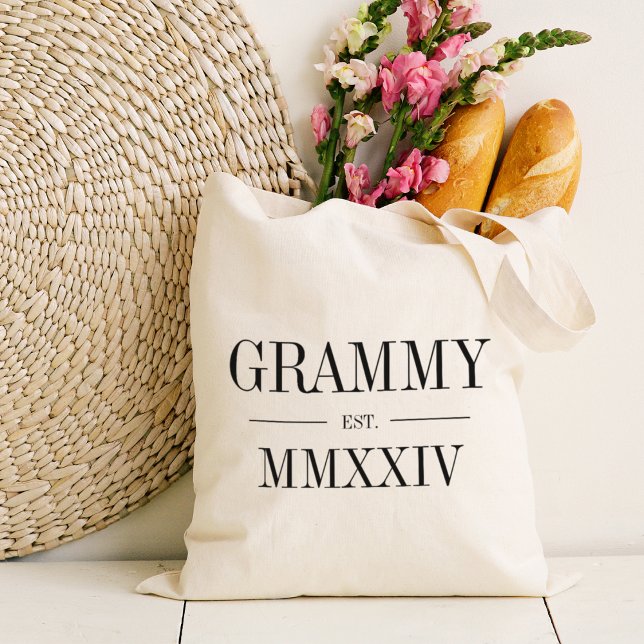 Bolsa Tote Grammy Roman Numeral Year Criado (Criador carregado)