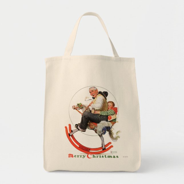 Bolsa Tote Gramps no cavalo de balanço (Frente)