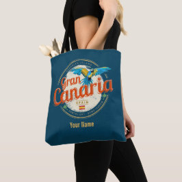Bolsa Tote Gran Canaria Parrot Canary Islands Espanha Vintage
