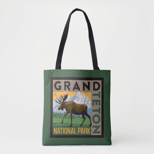 Bolsa Tote Grand Teton National Park Moose (Frente)