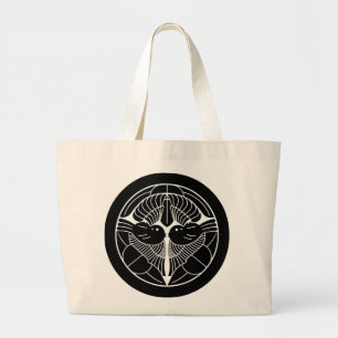 Bolsa Tote Grande 上杉謙信家紋, Uesugi Kenshin KAMON, família japonesa Cre