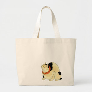 Bolsa Tote Grande 日本猫, gato japonês do 国芳, Kuniyoshi, Uki