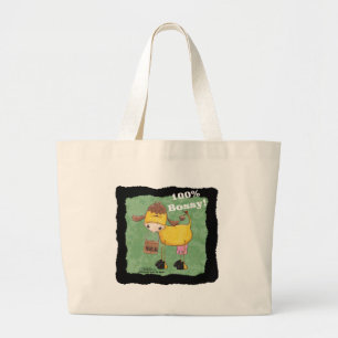 Bolsa Tote Grande 100% de vaca bóssita