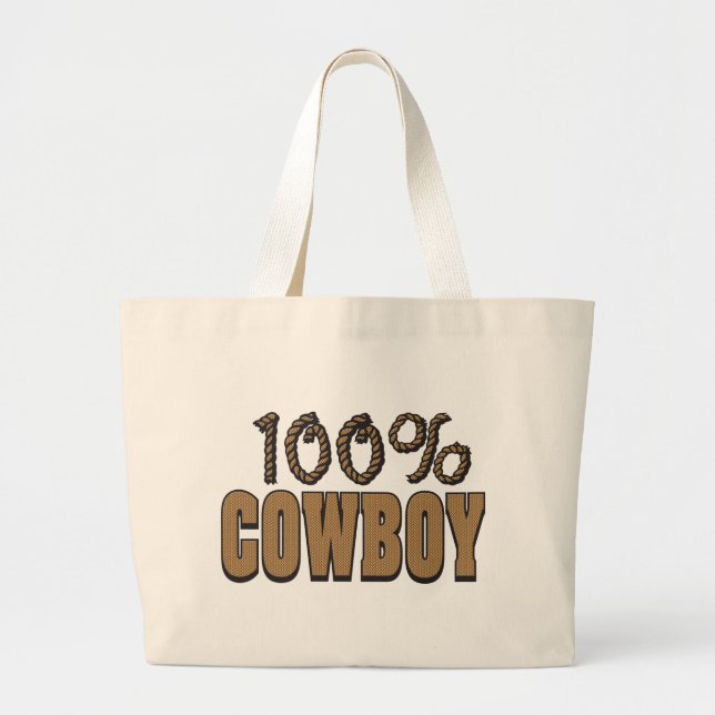 Bolsa Tote Grande 100 Por Cowboy (Frente)
