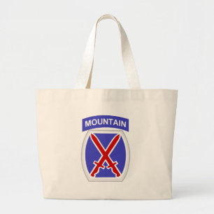 Bolsa Tote Grande 10o Divisão da montanha