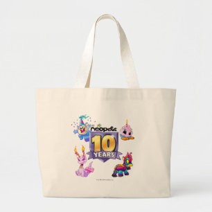 Bolsa Tote Grande 10o Logotipo do aniversário