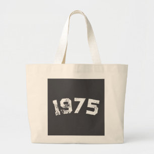 Bolsa Tote Grande 1975 Vintage 50º Aniversário do Ano Personalizado 