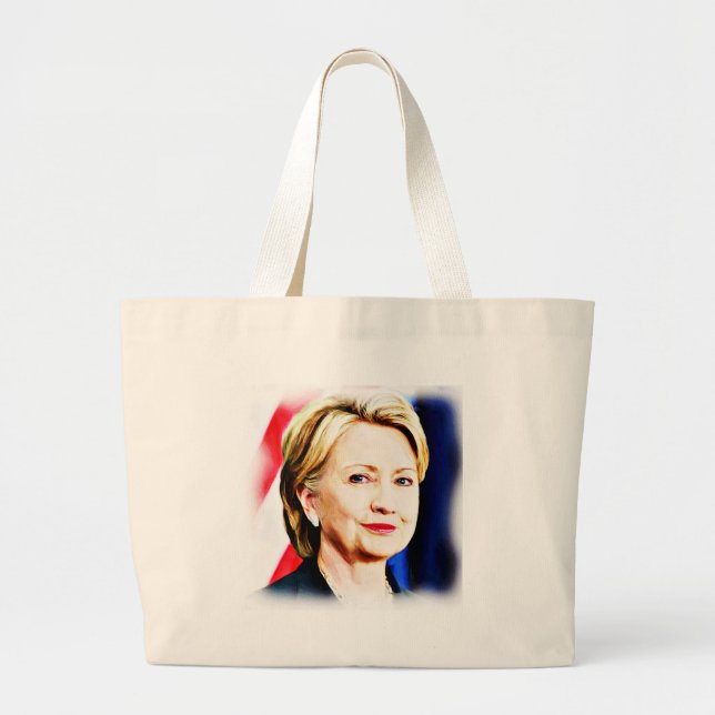 Bolsa Tote Grande 1rua Presidente Hillary Clinton 2016 (Frente)