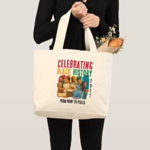 Bolsa Tote Grande 2027 Celebrando o Mês da História Negra