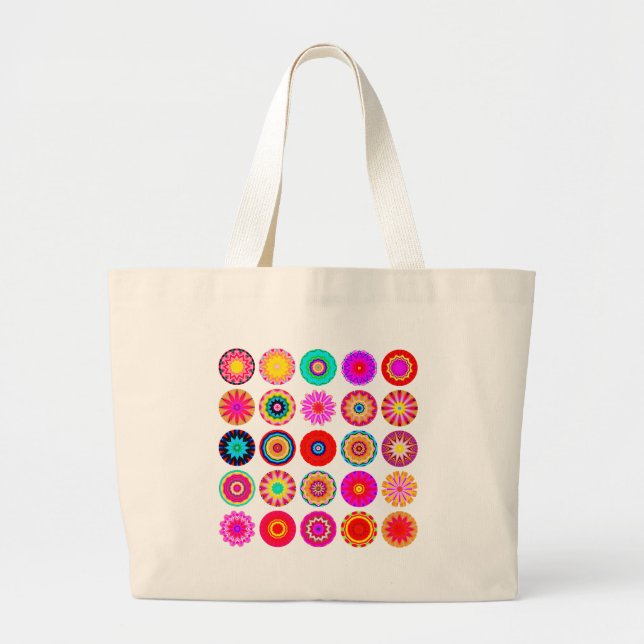 Bolsa Tote Grande 25 Mandalas II (Frente)