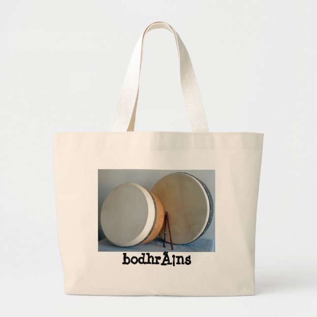 Bolsa Tote Grande 2 bodhrans e 2 tippers (Frente)