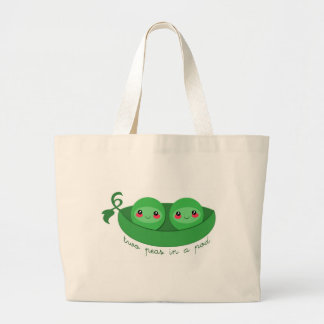 Bolsa Tote Grande 2 ERVILHAS em uma VAGINHA - saco