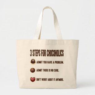 BOLSA TOTE GRANDE 3 ETAPAS PARA CHOCOHOLICS