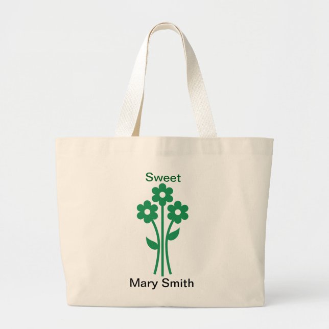 Bolsa Tote Grande 3 Flores (Frente)